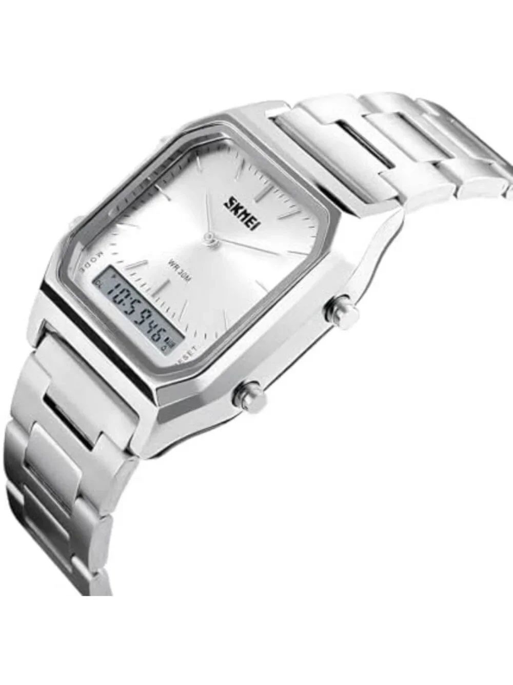 Unisex Military Style Analog Digital Watch with LED Chronograph Features